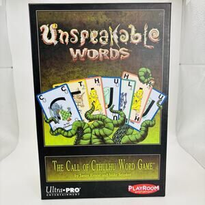 Unspeakable Words: The Call of Cthulhu Word Game by Playroom. New. Complete.